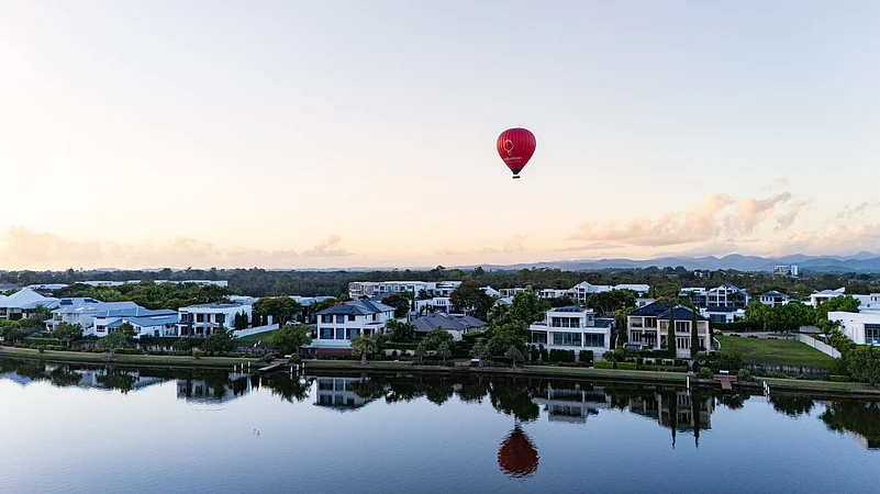 Watch the sun come up from a hot air balloon